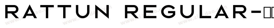 rattun regular字体转换